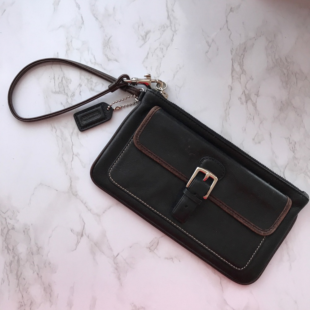 Vintage Coach Wristlet Black